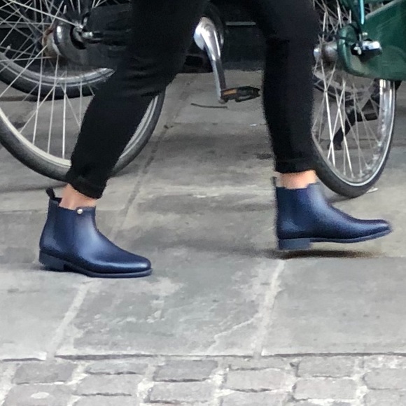 Waterproof Booties in Navy - Picture 2 of 6